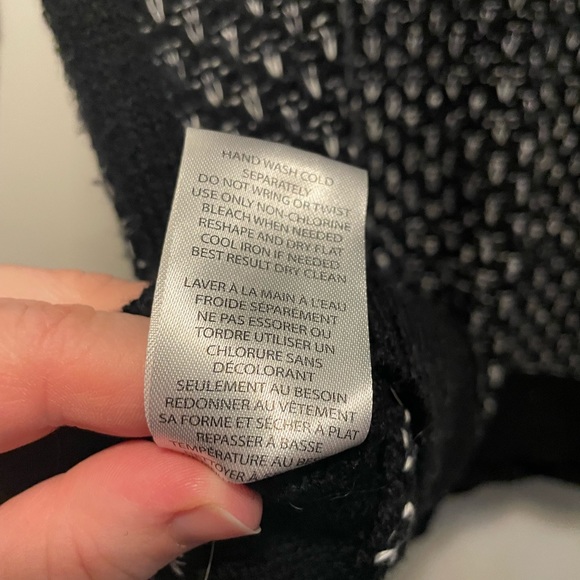 Pink Rose Black Long Sleeve Sweater Dress Size Large - Picture 5 of 9